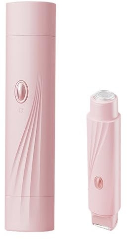 Per Donna Per La Rasatura - o Elettrico Femminile a Doppia Testina - Depilatore Personale per Viso Pelle Sensibile Area Bikini Gambe Ascelle Utilizzo Quotidiano e Viaggio