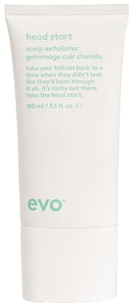 EVO Head Start Scalp Exfoliator Exfoliateur pour cuir chevelu pour un nettoyage en profondeur – Élimine les dépôts et les restes de coiffage – Pour cuir chevelu frais et équilibré (150 ml)