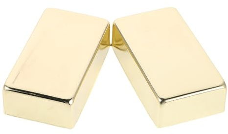 Milisten 2piezas Fundas Para Pastillas De Guitarra Eléctrica Estuche Metálico Cerrado Para Humbucker Protector De Pastilla Marco De Repuesto Placa Protectora Para Soporte De Guitarra