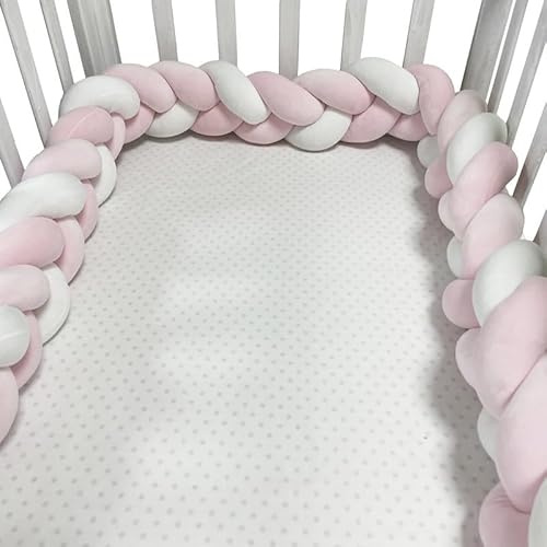 GYCF Trenza Almohada De Serpiente De Nudo, Cojín Protección contra Caídas, Protección Cama Trenza Parachoques Almohada, Alfombra Anticolisión para Cama,A04,3 m