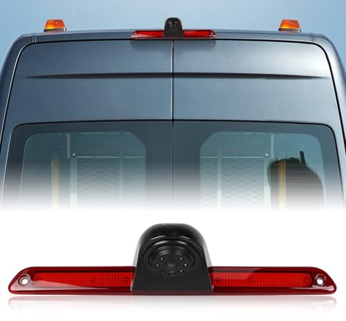 SIXWIN 720P Rückfahrkamera mit Bremsleuchte, Auto Rückfahrkamera für Mercedes Sprinter 2006-2019,140° Weitwinkel, IP67 wasserdicht, Nachtsicht mit Infrarotlichtern