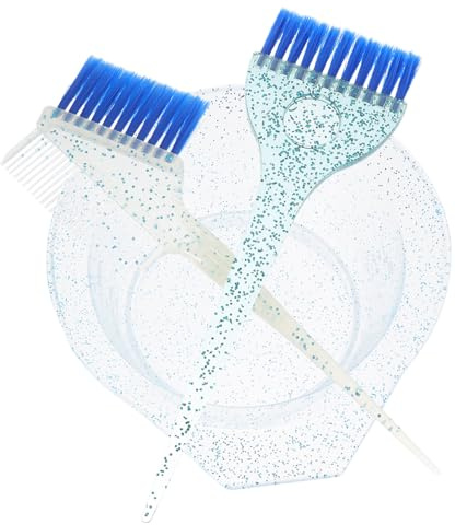 MAGICLULU Cuencos y Pinceles para Teñir el Cabello, Set de 3 Piezas Medianas, Material Reutilizable, Adecuado para Aplicación Precisa de Tinte en Salón y Hogar