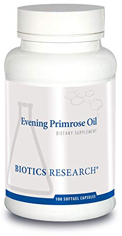 Biotics Research Evening Primrose Oil Potent Gamma Linolenic Acid GLA Source, Linoleic Acid, Healthy and Balanced Body Response, Cardiovascular, Neurological, Skin, Women’s Health. 100 Softgels