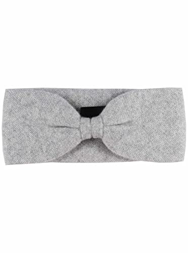 Zwillingsherz Stirnband aus 100% Kaschmir - Hochwertiges Kopfband im Uni Design für Damen Frauen Mädchen - Wolle - Haarband – warm und weich perfekt für Frühjahr Herbst Winter - hgr