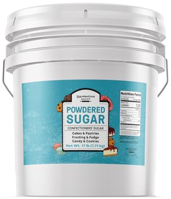 Unpretentious Powdered Sugar, Confectioners Sugar, For Baking, Candy Making, Desserts (272 Ounces)