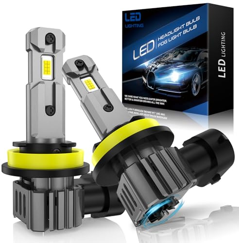 SHINYY Bombillas H11 H8 H9 LED Faros con Ventilador, 2026 22000LM CANBUS Sin Errores 6500K Blanco Lámparas LED H11 Antiniebla Luz de Cruce Carretera para Coches, Reemplaza Halógenas y Xenón, 2PCS