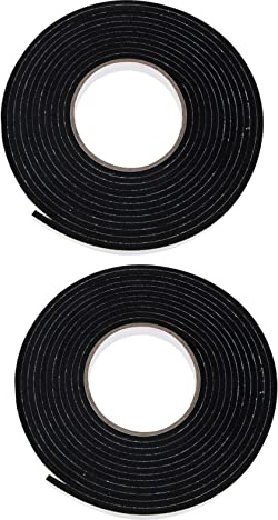 Veemoon 2 Rolls Self Adhesive Soundproofing Tape Sealing Strip for Windows Doors Wide Long Fire Resistant Sealant Easy Installation for Home Bar Use