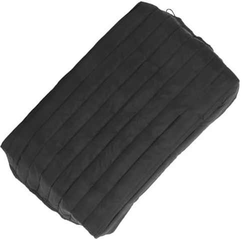 HOMSFOU housse de protection pour climatiseur capot de protection unité extérieure couverture d'unité murale à alternatif couvercle du climatiseur de l'unité murale en tissu Noir