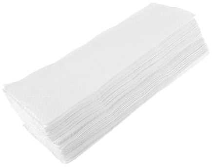 DECORNIJIA Weißes Papier Handtuch 3-fach Gefaltet 200 Stück Reißfest Benutzerfreundlich für Hotels und Büros als Gästetücher und Hygienelösung
