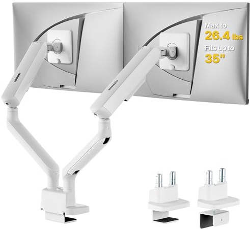 monTEK Monitor Halterung 2 Monitore für 17-35 Zoll Bildschirme, Bis zu 12kg