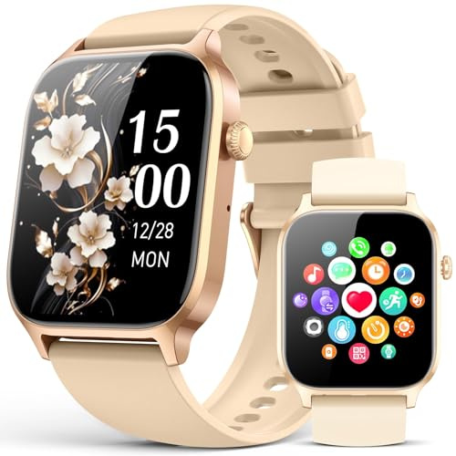 Smart Watch per uomo e donna, rispondere/effettuare chiamate, impermeabile IP68, orologio fitness tracker 2024 con monitoraggio del sonno, contapassi, attività smartwatch per Samsung Andriod iPhone