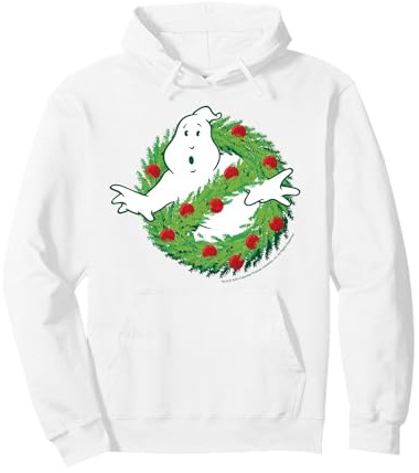 Fantasma Festivo con Corona de espíritu Festivo Sudadera con Capucha