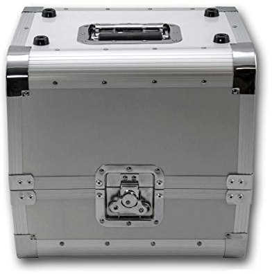 SATISFIRE® Plattenkoffer LP80 • Aluminium-Koffer • Vinyl-Case • Schallplattenkoffer • für 80 LP 50:50 Teilung