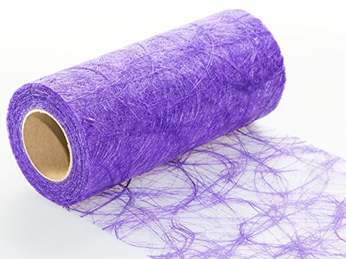 Protinam Camino de Mesa Sizoweb, 20 cm de Ancho, 5 m o 20 m de Largo, decoración como Barbacoa, Verano, Pascua, Navidad o Bodas, plástico, Lila 5350, 25 m