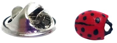 Ladybug Pin for Bag, Handmade Brooches for Women, Polymer Clay Accessories, Bug Party Favors
