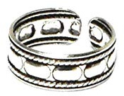 Justerbar 925 sterling silver tåring – presentförpackning