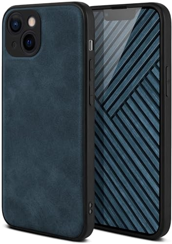 ONEFLOW Pali Case kompatibel mit Apple iPhone 13 mini Hülle mit Kameraschutz, Vegan Leder Case, Premium Backcover Handyhülle, Flexible Schutzhülle Ultra Dünn - Mitternachtsblau