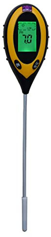 Bekasa 4 in 1 Misuratore del Suolo, con PH/Temperatura/umidità/Luce per Giardinaggio, Phmetro Terreno, Soil Tester Giardinaggio, Misuratore PH Terreno,Adatto Orti Iardino, Fattoria, Prato