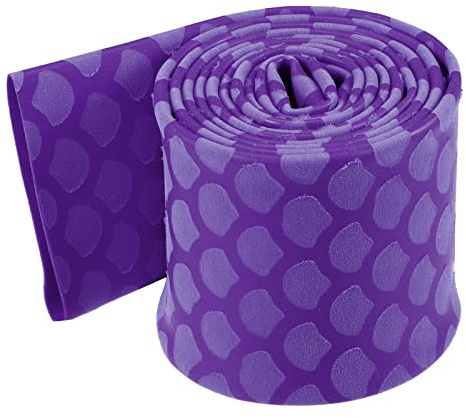 Rebower Termorretráctil Envoltura Tubería para Pescar Cañas Aislamiento Antideslizante Impermeable, [para Caña Agarres Mango] - 30mm Diámetro/3,3 Pies/Púrpura