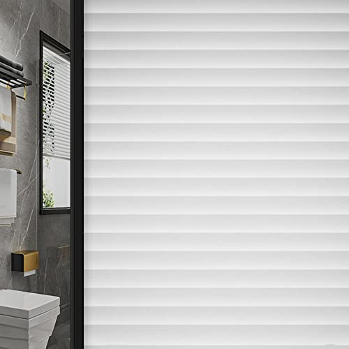 DANEXT Privatsphäre Fensterfolie Dekorfolie Milchglasfolie Selbstklebend Folie Sichtschutzfolie Ohne Kleber Glas Fenster Aufkleber Anti-UV Sichtschutz Statische Glasfolie Sticker (30×200cm/11.8×79in)