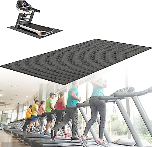 WORDFUN Multifunktionsmatte Fitnessgerätematte, Extra Wiederstandsfähige, Laufband Matte, Bodenschutzmatte, Antirutschmatte, Antivibrationsmatte, Schallschutzmatte, Trainingsmatte