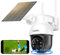 AOSU 3K Solar Camera Outdoor Wireless - 5MP Security Camera with Rechargeable Battery, 2.4GHz WiFi, AI Motion Sensor, Human Auto Tracking, 360° PTZ, 4PCS Spotlights for Color Night Vision