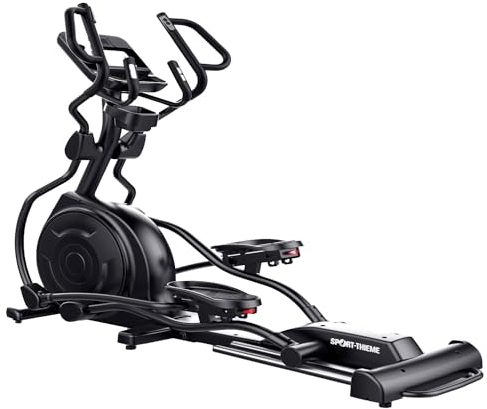 Sport-Thieme Crosstrainer C600 | Semi-Professionell | Max. 150 kg | 24 Widerstandsstufen | 10 Trainingsprogramme | Elektromagnetisches Bremssystem | Riemenantrieb | 210x81x178 cm