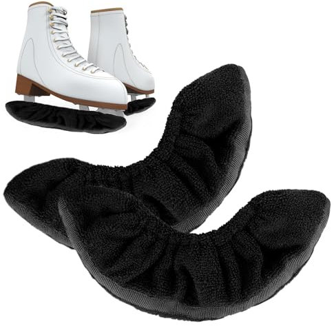 XCRPRT Ice Skate Blade Covers Protector, Skate Guards, Figure and Hockey Skates, 1 Pair Skate Covers Soft Plush, Ice Skate Soakers, Ice Skating Accessories for Men Women Boys Girls