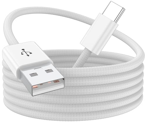 Cable USB C para iPhone 17 Air 16Pro 5G para Coche Car-play Nailon Trenzada | 2Metros USB a USB C Cable Tipo C 18W para iPhone 15 Pro Max 16 Plus iPad Air Galaxy A57 A37 Samsung S26 Pixel 10 Android Auto