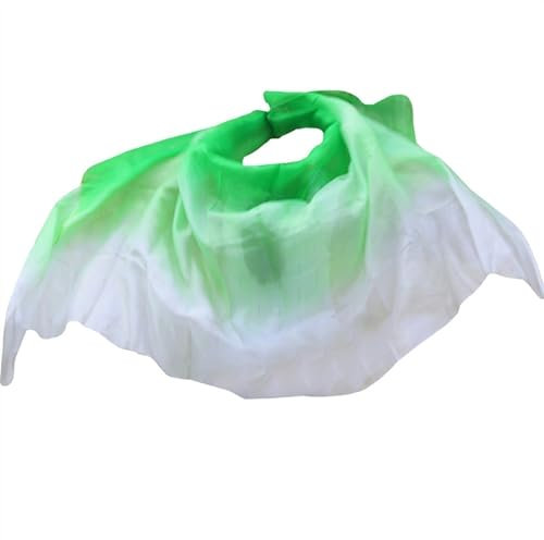 KONDARI Bauchtanz Schal Seide Bühne Performance Dancewear Zubehör Tie Dye Licht Textur Schleier Schals Frauen Schal Kostüme Bauchtanz Schleier Bauchtanz-Schleier(27,XXL-300cm-114cm)