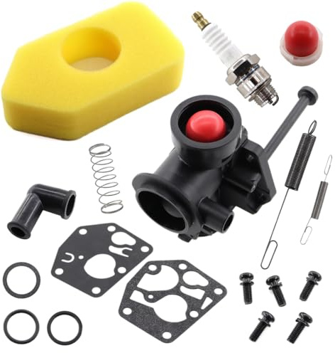 MCHNIC Carburateur avec filtre à air pour Briggs & Stratton 498809 498809A 497619 494406 Moteurs Sprint Classic Quattro Q45 400 450 550 série