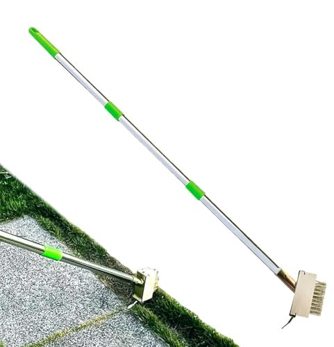 Tyinerc Herramienta de eliminación de musgo, extractor de césped, 2 en 1 Decks Unschleifer Peeling Pinsel - Manuelles Spaltschaber, Musgo -Mörtelentferner -Werkzeug für Betondecksfertiger