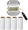 Lint Roller Travel Size,Portable Lint Roller,Headphones Shape Double Sided Travel Rollers with 4 Refills Reusable Mini Super Sticky Pet Hair Remover for Clothes Bag Dust Fuzz Fur Sofas Sheets