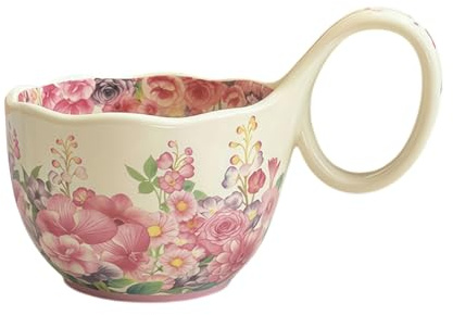yampiyt Soup Bowls, Soup Mugs, Polish Ceramic Hand Painted Soup Bowl, Dishwasher & Microwave Safe