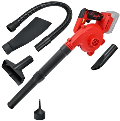 Blower Fan, Cordless Leaf Blower Brushless Electric Air Blower 6-Speed Up to 180MPH Vacuum Cleaner (No Battery)