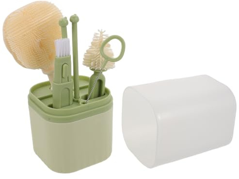 SUPVOX Goupillon Silicone pour Biberon Kit de Goupillons Accessoires de Nettoyage pour Biberons pour Garçon Fille Nettoyage pour Goulot