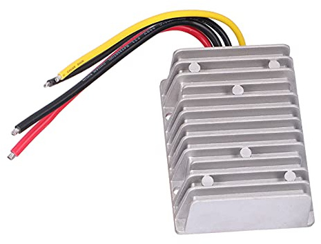 ZenithAur Convertidor de Voltaje CC de 12 V a 24 V 20 A 480 W, Transformador Elevador con Carcasa de Aluminio Fundido a presión para automoción, Motores y Tiras LED