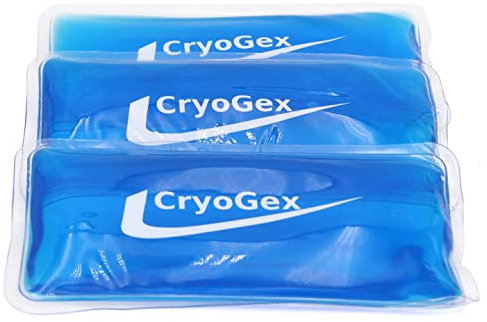 Lot de 3 Petites Compresses De Gel Froid - 135 grammes - 15x7cm - Gel Hautement Refroidissant - Parfait Pour Les Bains Dérivatifs