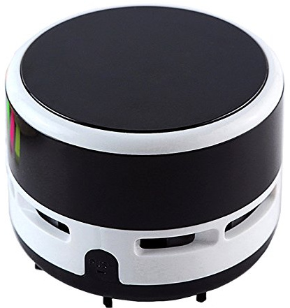 Ogrmar Portable Cordless Mini Desktop Vacuum Desk Dust Cleaner/Dust Sweeper for Home Office Keyboard (Black)