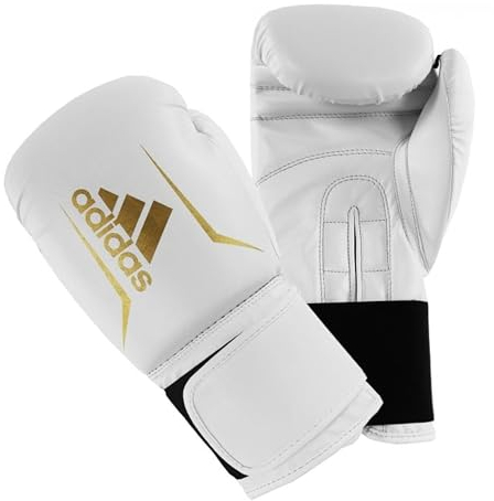 Adidas Speed 50 Boxing Gloves, Intermediate Level PU Training Gloves, Heavy Boxing Bag Workouts And Sparring Mitts, MMA, Kickboxing, Gym, Men, Women, Adult,Kids, 4oz, 6oz , 8oz, 10oz, 12oz, 14oz, 16oz