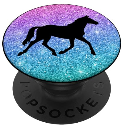 Pferd Geschenk für Mädchen Jugendliche und Frauen PopSockets PopGrip: Ausziehbarer Sockel und Griff für Handys/Tablets mit Tauschbarem Top