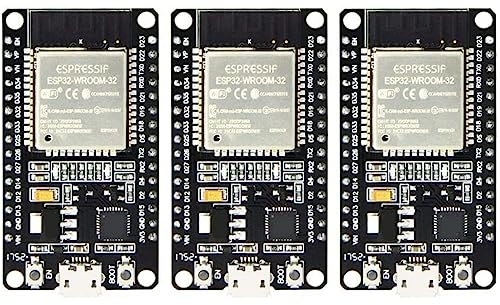 SP-Cow ESP32S ESP32 Development Board 2.4GHz Dual-Mode WiFi+ Bluetooth Dual Cores Microcontroller Processor, Antenna Module with RF AMP Filter AP STA IDE Ultra Low Power (3 Pcs) 1