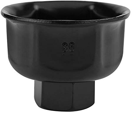 36mm oljefilternyckel, 3/8 biloljefilternyckellock Socket Drive Remover Tool Socket Oljefilter Skiftnyckel för X5 A6L A8L