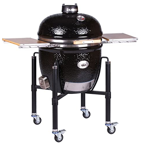 Monolith LeChef BBQ Guru Pro-Serie 2.0 - Black inkl. Gestell & Seitentische