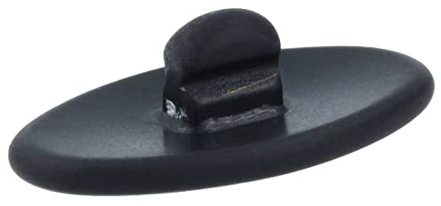 Titan Nasenpad (allergiefrei) zum Klicken Oval in 13mm in Schwarz