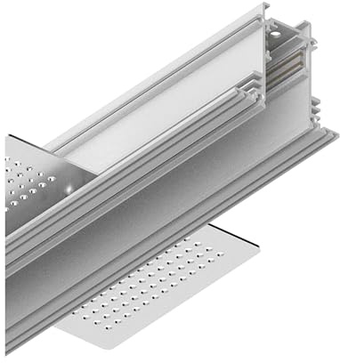 IDEAL LUX Sistema luce binario EGO PROFILE RECESSED 1000 mm WH, Sistema a rotaia, Illuminazione modulare, Dispositivo su binario, 100x6h5 cm, Bianco