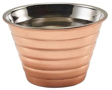 GenWare Copper Plated Ribbed Ramekin 4oz / 114ml, RAMSTR4C, Pack of 24