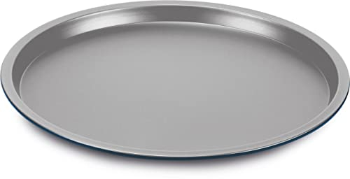 Guardini, Tegame pizza Ø 32 cm, Acciaio prodotto con ridotte emissioni di CO2 con nuovo rivestimento PFAS free, Grigio/Blu, Made in Italy, Linea XBake