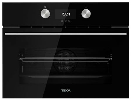 TEKA Horno Compacto Multifunción SurroundTemp con Microondas, Sistema HydroClean ECO, 11 Funciones de Cocinado, 45 cm, HLC 8440 C