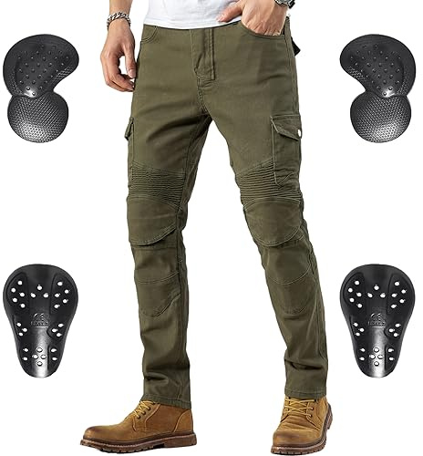 CTBQiTom Morradhose Herren Motorrad Hosen Motorrad Jeans Motorradhose Jeans Gepanzert mit CE Rüstung